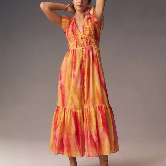 Anthropologie | Dresses | Anthropologie The Peregrine Midi Dress | Poshmark